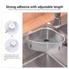 Triangular Sink Strainer, Stainless Steel Strainer Basket, Sink Drain Shelf,