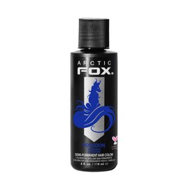 Arctic Fox Semi-Permanent Hair Dye, Vegan & Cruelty-Free, Ammonia-Free, Conditioning Color Cream for All Hair Types, Long Lasting, Poseidon Blue, 4 Fl Oz