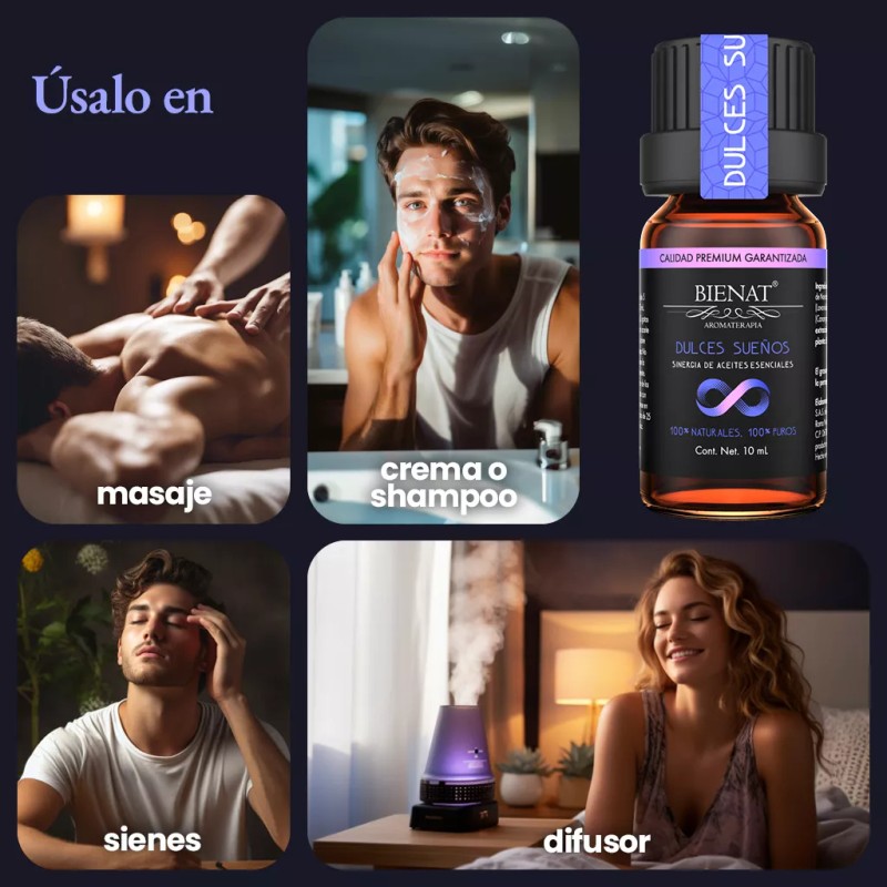 Bienat Aromaterapia Mezcla De Aceites Esenciales Dulces Sueños I 10ml