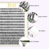 B&Q Pestañas Postizas en Racimos 280PCS Set de Extensiones de