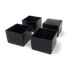 Design61 4 x Caps for Square Tubes 25 x 25 mm Protective Caps Glides Floor Protection for Square Tubes