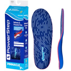 Powerstep Shoe's Pinnacle Junior Insole, Blue, Youth 4