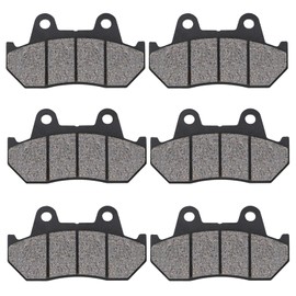 XuLong Front Rear Brake Pads Compatible with HONDA GL1100 GL 1100 Goldwing/Interstate GL1100A Goldwing Aspencade GL1200 DE/DF/DG/AE/AF/AG GL1200 I/1200 A/GL12SE-i GL1200L