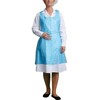 bag it Plastics Blue Disposable Aprons – (100 Pack) Plastic