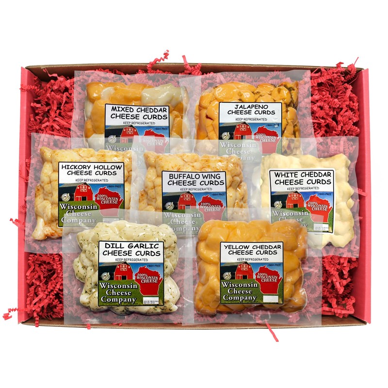 Wisconsin Cheese Company - 100% Wisconsin Cheese Curd Variety Sampler