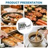 Digital Roasting Thermometer, Meat Thermometer with Timer and Temperature Alarm