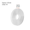 Truper CDR-310 Cinta doble cara reutilizable, transparente 3mx10mm