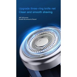 Mini Electric Razor, Pocket Size Electric Shaver for Men Women, Rechargeable Easy One-Button, Type-C Charging，Portable Powerful Waterproof Electric Razor for Travel Office Business Trip (Black)