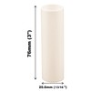 Creative Hobbies 3 Inch Tall Cream Plastic Candle Covers Sleeves