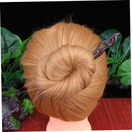 Minkissy Retro Vintage Hairpin Ebony Hairpin Set Sandalwood Hair Clip for Women Girls 4pcs