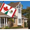 3×5 FT Canada Mexico Flag, Large 100D Canadian Mexican Friendship