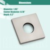 Heyalan Shower Arm Flange Plate,1pc Modern Shower Escutcheon Cover Plate