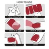 Nail Polish Strips, 20Pcs Salon Quality Gel Nail Stickers, Easy