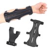 Fhioevt Arm Guard Archery Leather Forearm Protection Archery Adjustable with