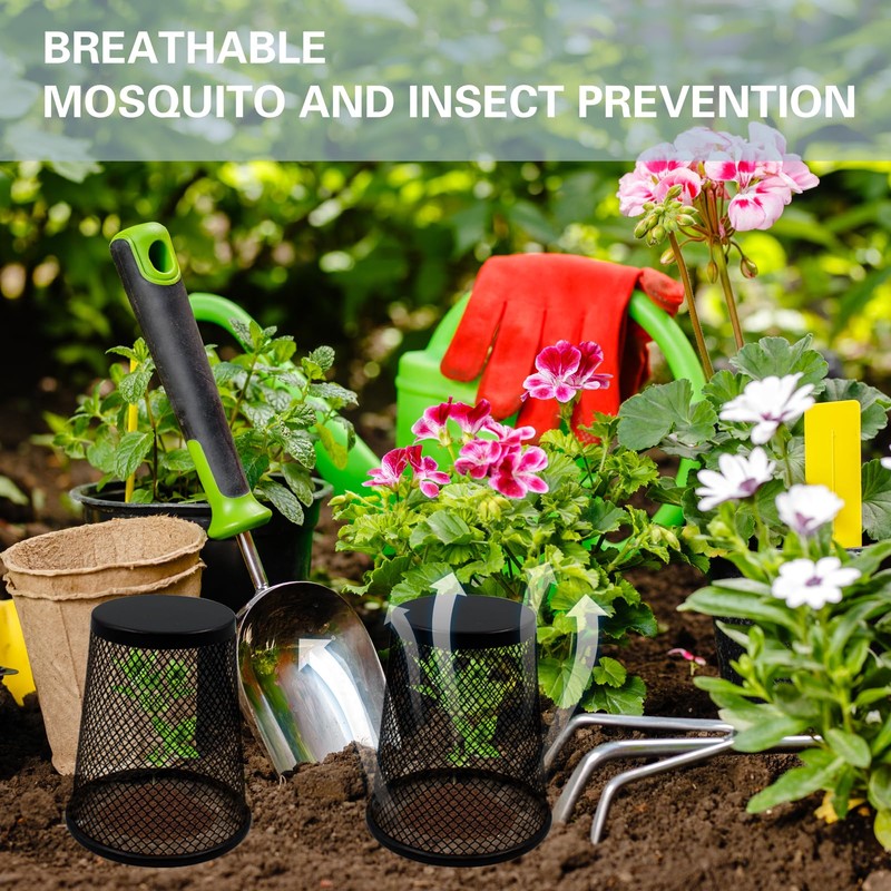 6 PCS Small Chicken Wire Plant Covers for Seedling, 3.5