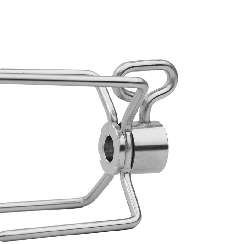 SANTOS Stainless Steel Double Meat Clip & Meat Clips Package