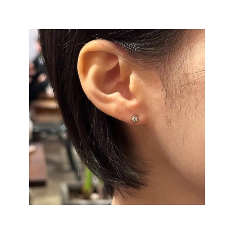 Basic Star Silver Piercing OTEP24701N Stone Color / 베이직 스타