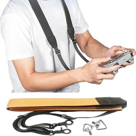 SQAQS Mini 3 / Mini 3 PRO Lanyard Neck Strap with Screw, Black Strap, Accessories, Rope with Buckle, Lanyard Holder for RC Controller, RC Accessories (Orange)