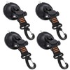CONBOLA Suction Cups Hooks 4 Pieces Outdoor Car Camping Essentials