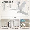 TAVZAKE Ceiling Fans with Lights, 42 inch Low Profile Ceiling