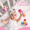 lerrbo 3PCS Pop Suction Cup Spinner Toys for 1 Year