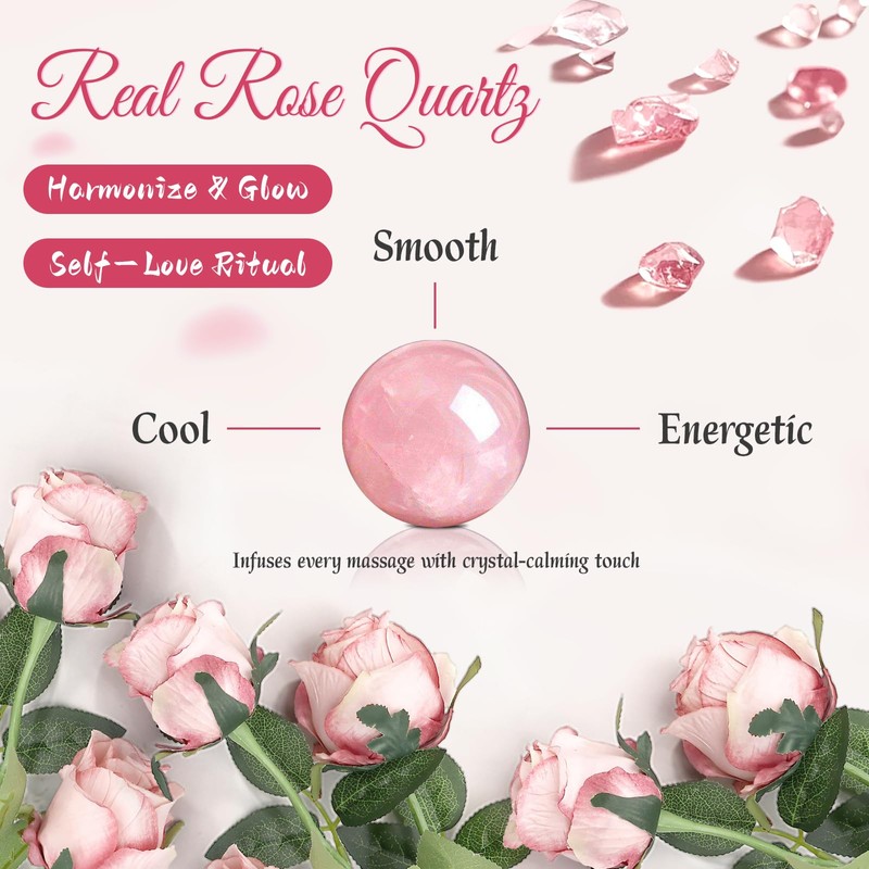 Warmify Castor Oil Roll On Rose Quartz for Face &