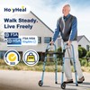 HolyHeal Walkers for Seniors, Folding Walker with Wheels and 2