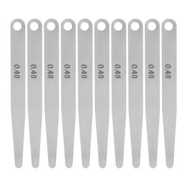 HARFINGTON 10pcs Feeler Gauge 0.4mm Thickness Gauge 65MN Steel Metric Gap Measuring Tool, Single Blade
