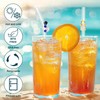 Gosknor 8pcs Reusable Glass Straws with Charms, Cute Turtle Straight