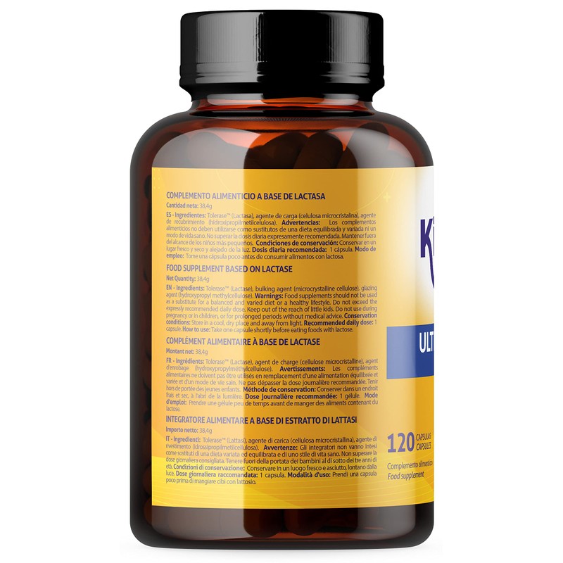 Ultra Lactase 16500 FCC, Fast Effect, High Bioavailability, Lactose Tablet,