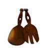 Beautifully Carved African Salad Serving Set, Handmade in Africa (Giraffe