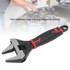 Ausla Adjustable 6 inch wrench, wide jaw, large opening, steel
