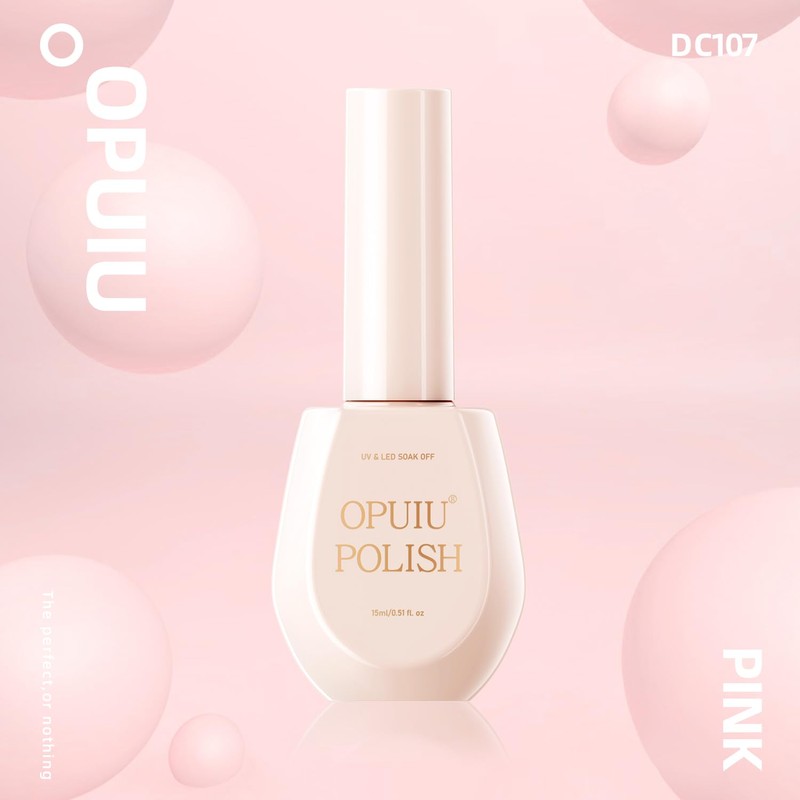 OPUIU Pink Gel Nail Polish 1 PCS 15ML Gel Polish