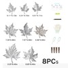 HILIUS Maple Leaf Wall Decor, 8 Pack Resin 3D Wall