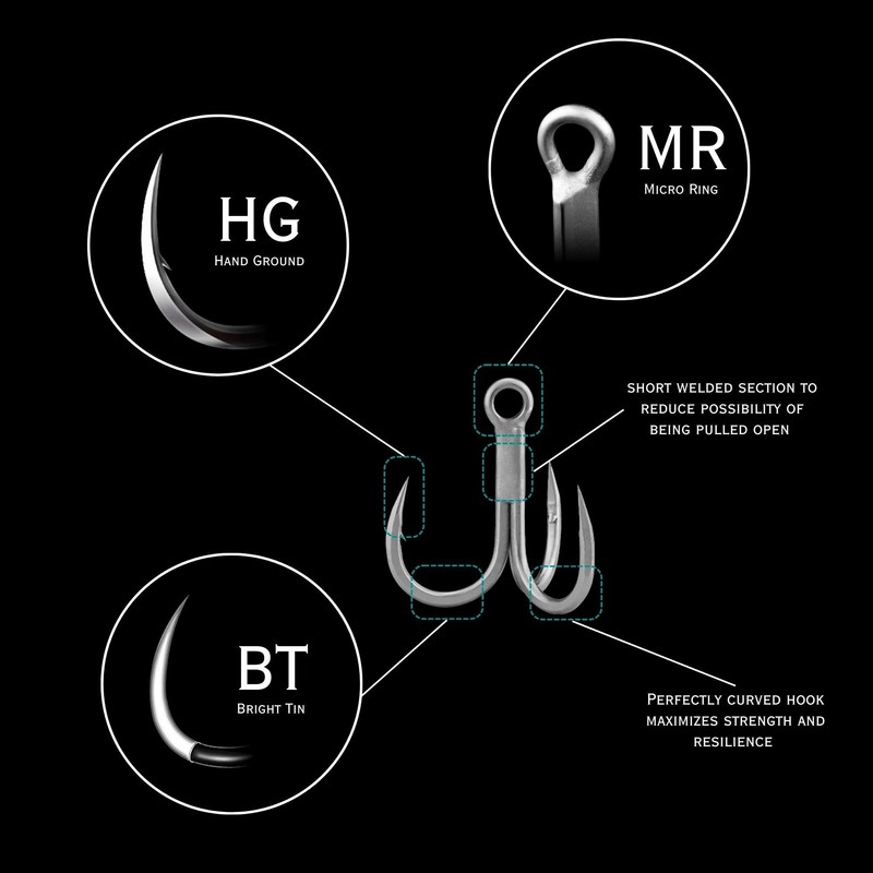 BKK Hooks A-ET-6753 Raptor-Z Tamaño 5/0# Paquete de 5