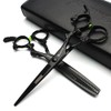 6 Inch Black Sharp Professional Hairdressing Scissors 440 °C High Hardness Salon