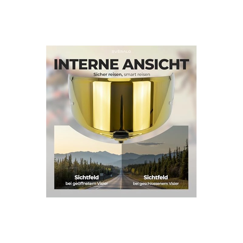 LS2 FF811 Visor (Gold Chrome)