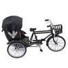 Rickshaw Model Retro Design Decorative Interesting Alloy 3 Wheel Rickshaw