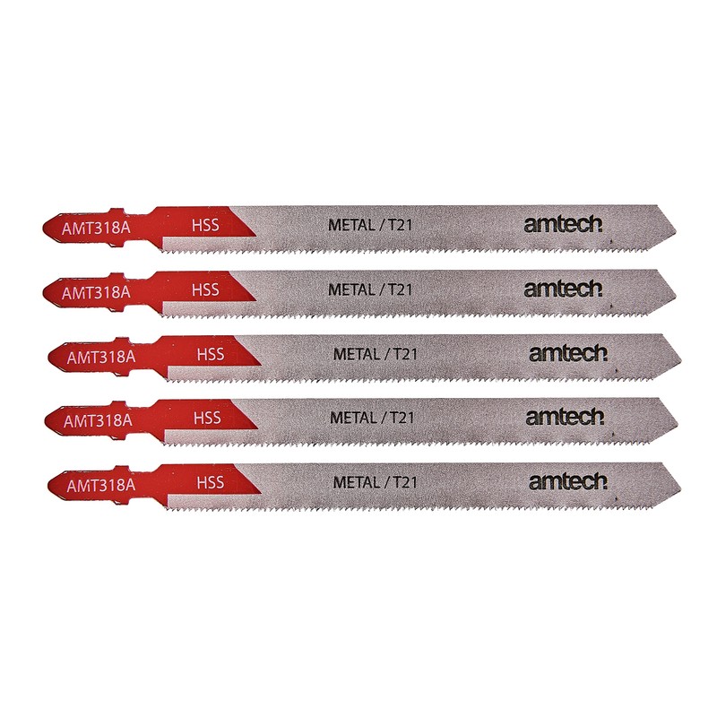 Amtech M1613 5 Piece Metal Jigsaw Blade Set (AMT318A)