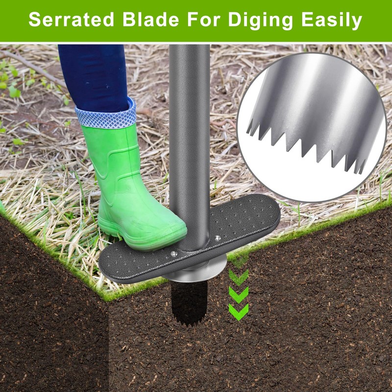 Dolibest 3-in-1 Sod Plugger & Bulb Planter Tool - Depth
