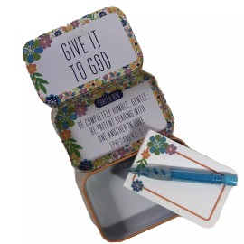 1 Give it To God Prayer Box Inspirational Pocket Note Pad Pencil Ephesians 4:2-3