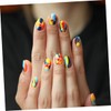 Outanaya Flower Nail Art Stickers 3D 8pcs Mixed Pattern Sticker