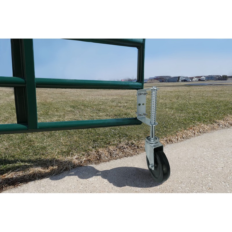 Shepherd Hardware 8735 Hard Rubber Spring Gate Caster with Universal