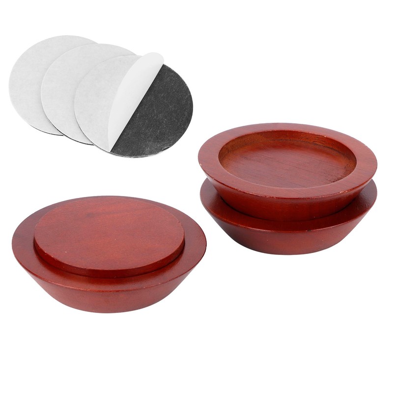 5PCS/Set Non Slip Furniture Leg Mat Wood Risers Lifts Height