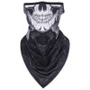 CycleZT Skull Scarf Mask With Ear Loops Neck Gaiter Mask