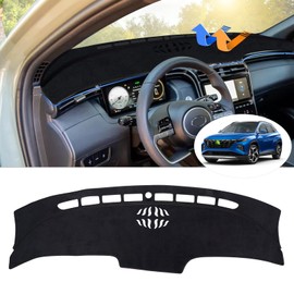 Autorder Dashboard Cover Mat for Hyundai Tucson 2022 2023 2024 Accessories Dash Cover Flannel Dash Mat Sunshade Glare UV Rays Protector(Only Fit 10.25 inch Digital Cluster,not fit 4.2 inch)