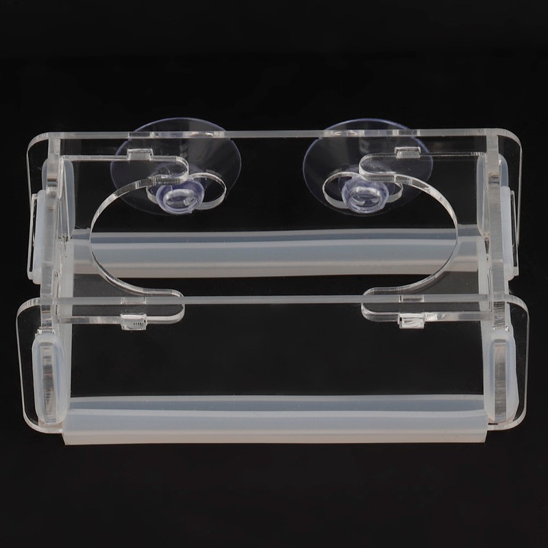 Acrylic Fish Food Feeder for Fish Tank Aquarium with Suction