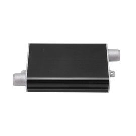 Diesel Heater Exhaust Silencer, Aluminum Alloy Stable Performance Parking Heater Exhaust Pipe Muffler for Eberspacher Airtronic D2 D4 D4S (Black)