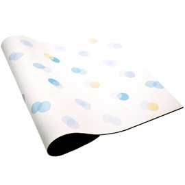 Diatomaceous Earth Quick-Drying Absorbent Mat, Dish Drying Mat, Rolled, Storeable, Anti-Slip, Dish Placement, Quick Drying, Oil-Resistant, Easy to Clean (Shower Dot, 13.8 x 17.3 inches (35 x 44 cm)