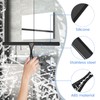 All-Purpose Silicone Shower Squeegee for Shower Glass Door,with 1 Hooks,for